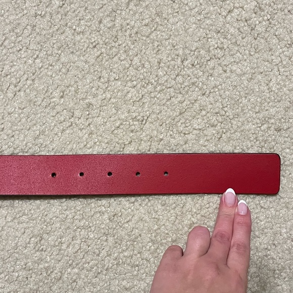 Gucci belt red calfskin belt various sizes - Picture 6 of 9